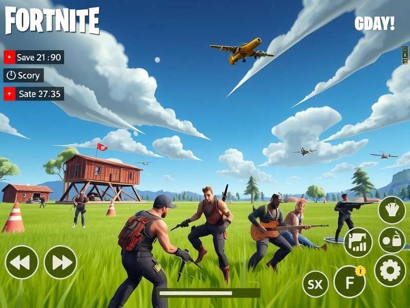 Fortzone Battle Royale gameplay screenshot showing intense action