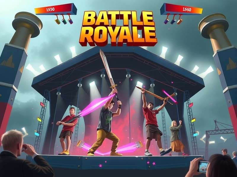 Imposter Battle Royale gameplay scene with characters in action