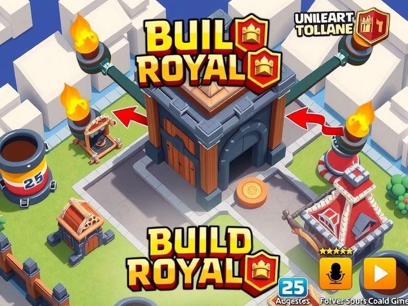 Build Royale strategy showing weapon combinations and character builds in Indus Battle Royale