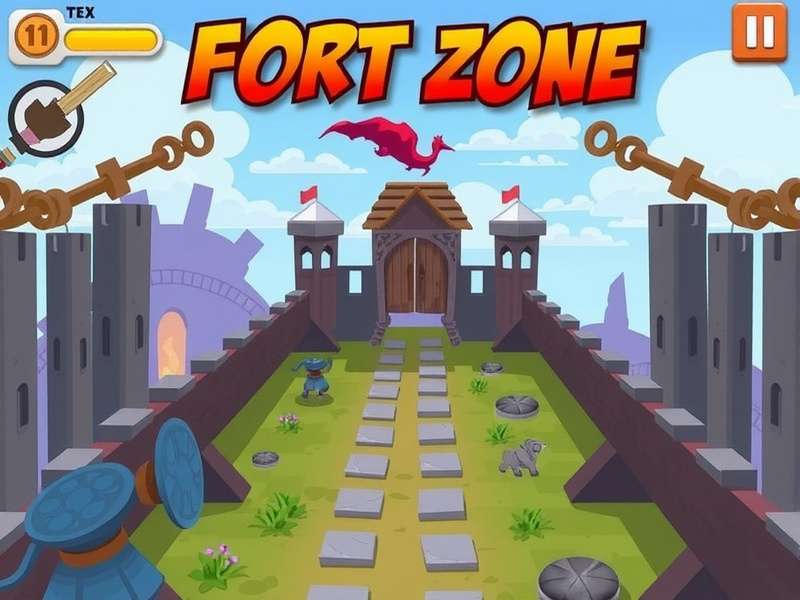 Dynamic in-game action from Indus Battle Royale's Fort Zone map
