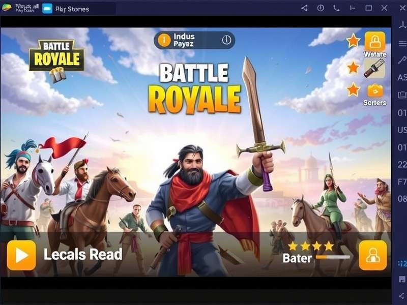 Indus Battle Royale intense squad gameplay on mobile