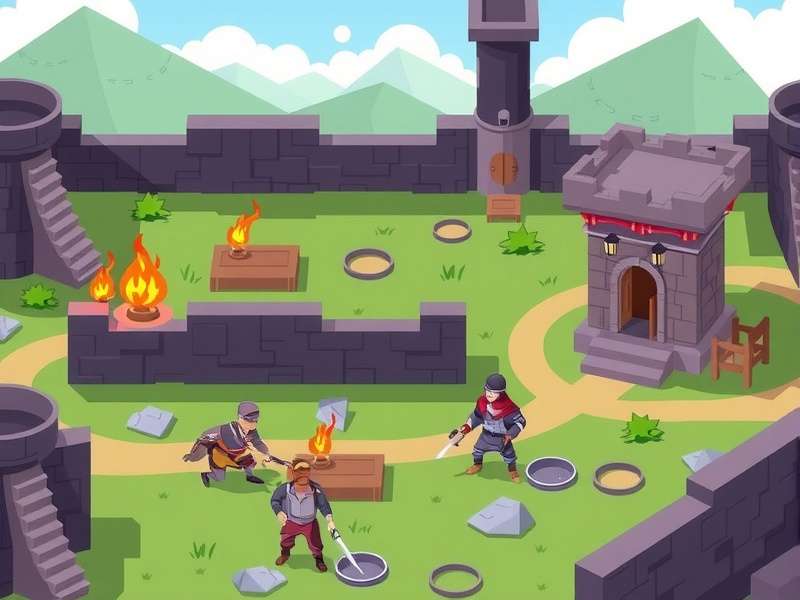 Concept art of a futuristic fortress in Indus Battle Royale