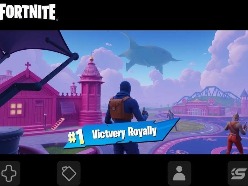 Fortnite Online Indus Battle Royale Map with strategic zone markings