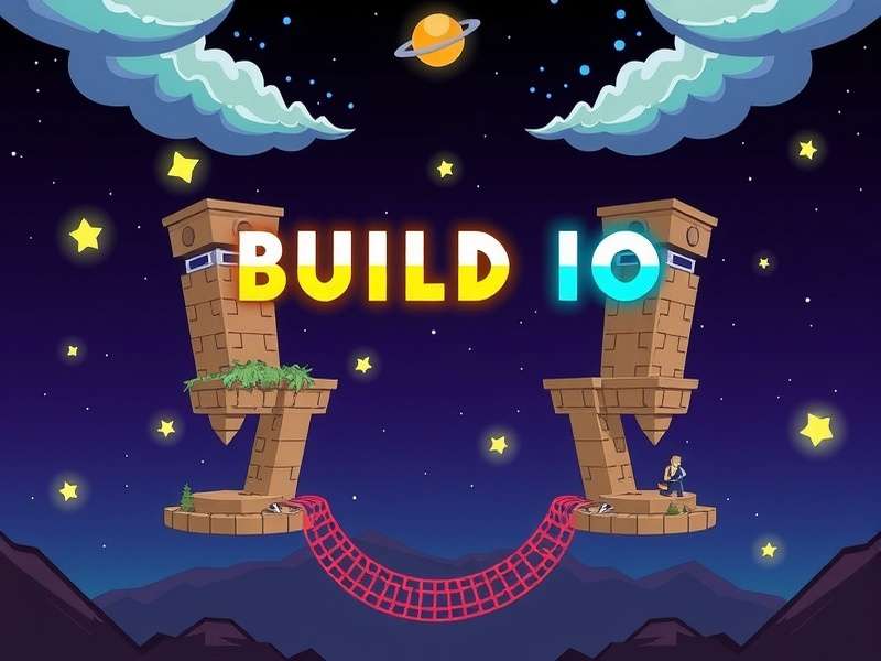 In-game screenshot showing advanced Build Io structures during an intense firefight in Indus Battle Royale