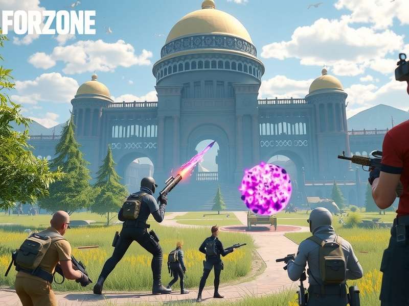 Forzone Battle Royale intense gameplay showing Indian-themed map and characters