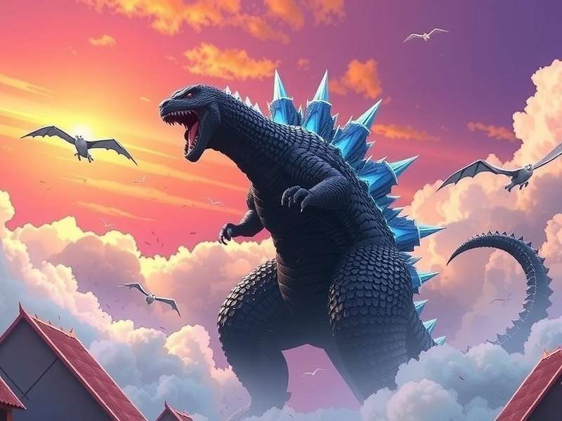 Godzilla and other Kaiju in a fierce battle royale showdown