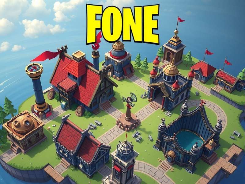 Fort Zone Battle Royale gameplay scene showing Indian-themed map elements and characters