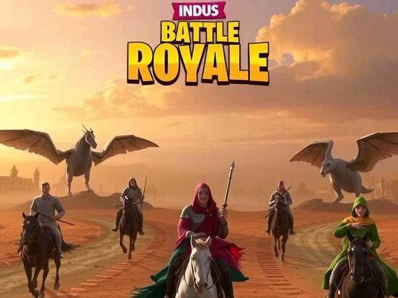 Indus Battle Royale Game Download – Hero image showing the Indus battlefield with mythological Indian themes