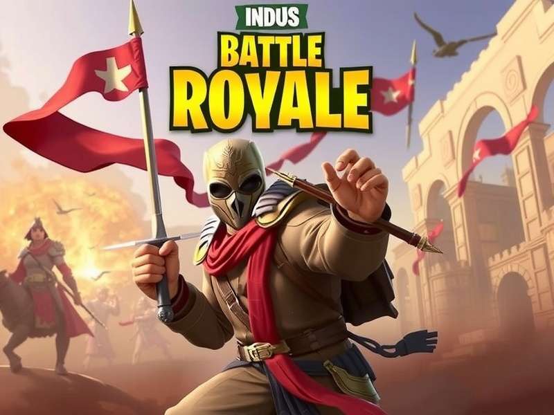 Indus Battle Royale official download link guide cover image showing game characters and logo