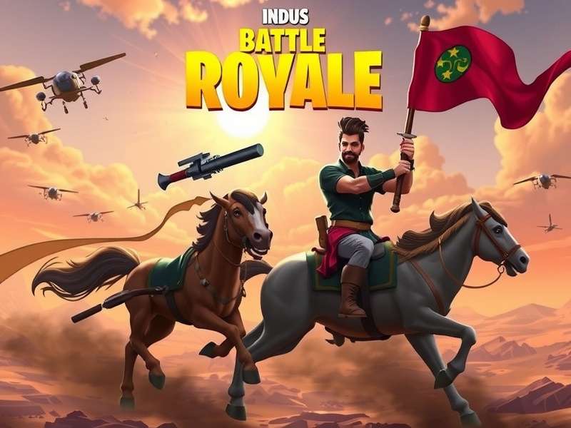 Indus Battle Royale Global Launch — Hero image showing game characters and world map