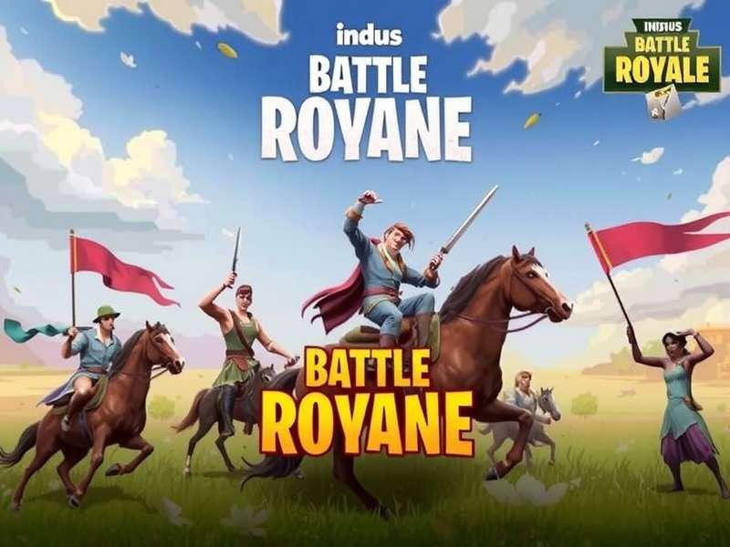 Indus Battle Royale release date countdown calendar and mobile device mockup