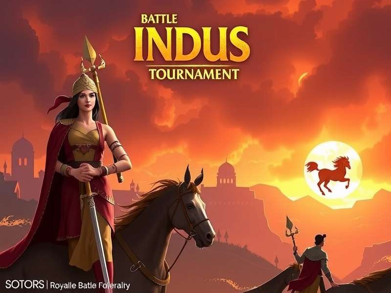 Indus Battle Royale Tournament grand finals arena in Mumbai with players and crowd