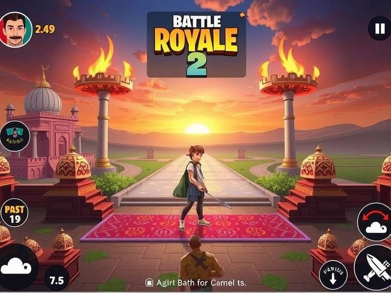 Indus Battle Royale 2.0 Update Chrome – New season key art featuring chrome-themed battle arena