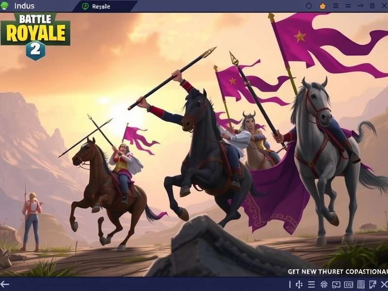 Indus Battle Royale 2.0 browser gameplay featuring new map and UI